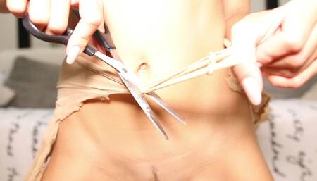 Dominikac rip up stockings - and put new -hot one