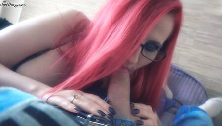 Cum on my pink hair