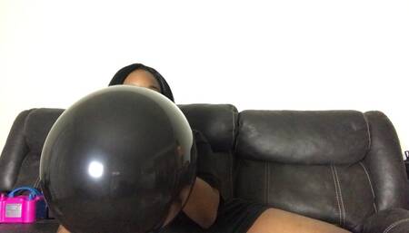 Black Twelve Inch Balloon Blow to Pop