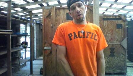 Jerking Off In Shed at Work 2 in 1