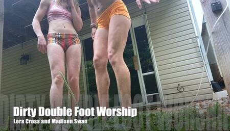 Dirty Double Foot Worship Lora and Madison