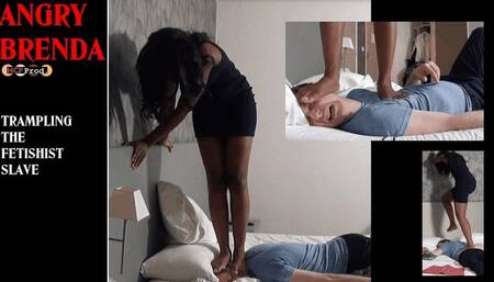 TRAMPLING and FACE STANDING by BRENDA for the fetichist slave (HD)