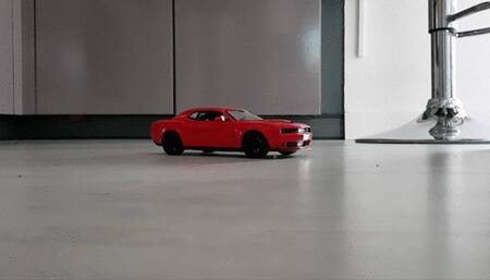 Giant smothers toy car