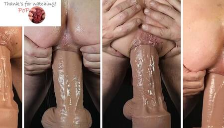 Popoopoop. Hankeys Toys. Lampwick XL & Lampwick uncut 2XL & Lampwick 3XL & ElRey XL deep fuck in my horny ass. Studio Look - 1