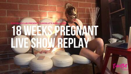 Euroslut's 18 Weeks Pregnant April 6 2019 Live Show Replay