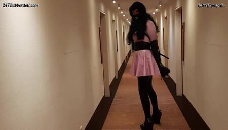 Bound in Monoglove and Heavy Rubber in the Hotel Floor