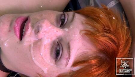 Redhead SLUT devours little dick PT3