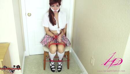 School Girl Lauren Phillips All Bond up