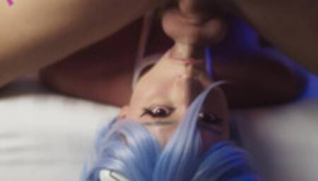 Evangelion: Rei Stretches Her Tight Pussy And Takes A Big Dick AliceBong