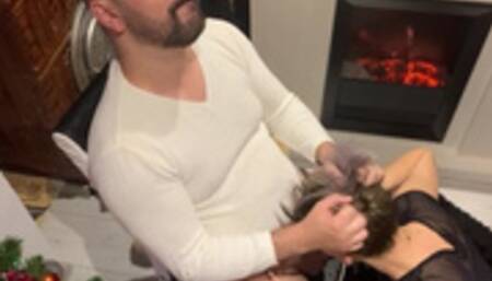 My HOT skinny blonde First face fuck gag slopy saliva