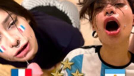 Argentina World Champion, Fan Fucks French After FINAL - Meg Vicious