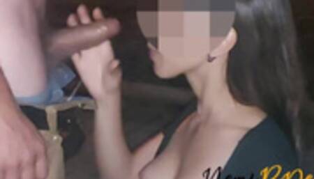 Guy on the street enjoys licking my wife's ass and pussy with blowjob and amateur cuckold video