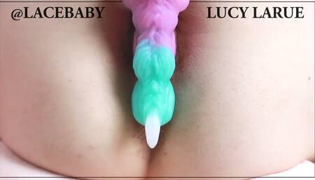 Dragon Claw Vibrator Hairy Cunt Closeup