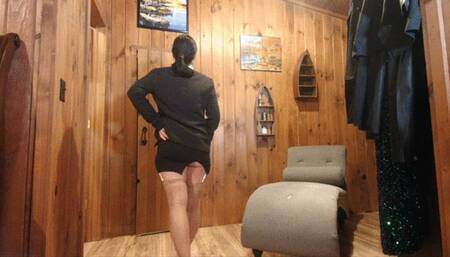 secretary shirt tease sexy moments