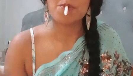 Indian Goddess, White Ashtray