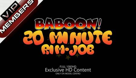 Baboon! 20 minute RimJob Xmas Special! Just suck out my butthole until we both nut with my swollen black mni donut buttlips staring you in the face in HD
