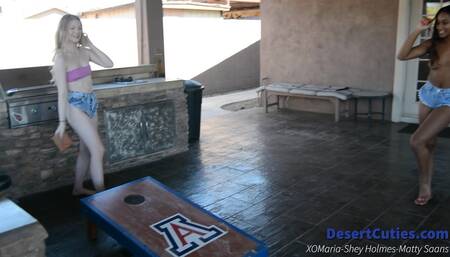 Cornhole with XOMariah, Shey Holmes and Matty Saans