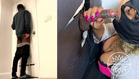 3 Friends Come By Gloryhole At Same Time!!!!!