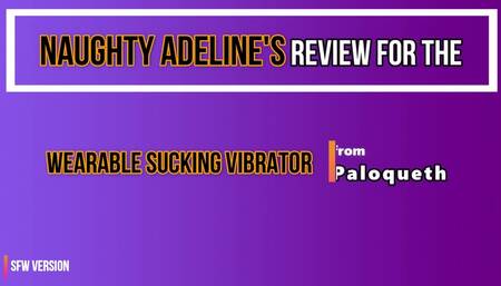 REVIEW: Wearable Sucking Vibrator from Paloqueth (SFW)