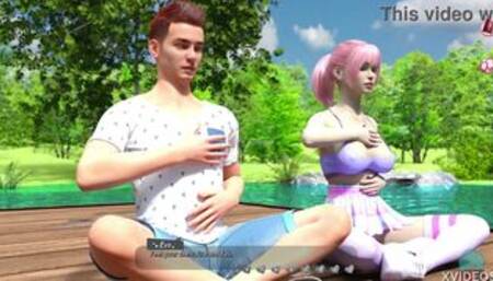 [Gameplay] HELPING THE HOTTIES #91 • Sexy nude pleasures him at the lake