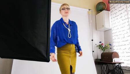 Casey Deluxe advertising in blue