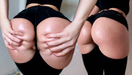 Big Ass Babe Blowjob Dick and Hard Doggystyle - Cum on Pussy POV