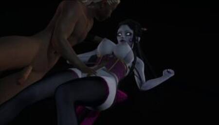 Nakime & Daki fucked by a very rich black cock Threesome