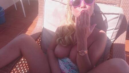 POV finger fuck and cum over me