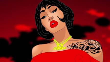 Transgender Ashley Hunter cartoon big booty bbc showcase.