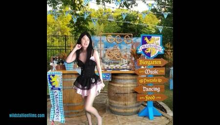 Oktoberfest in Munich starring Alexandria Wu