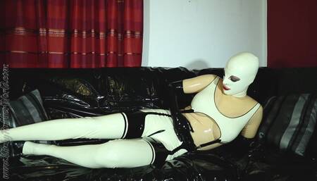 Rubbertime with Ballet Boots and Gasmask for Lea