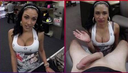 Big Tits Latina Needs Cash Now, Sucks and Fucks To Get It