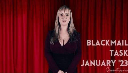 Blackmail task - January 2023