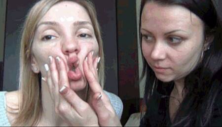 FACE STRETCHING AND BIG FISH LIPS