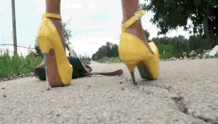 Stuck heel on the road AVI(1280x720)FHD