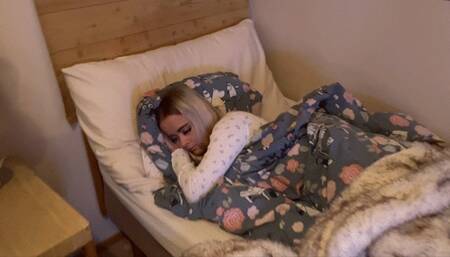 Lea gets a spanking and a thermometer Because she lied of being sick