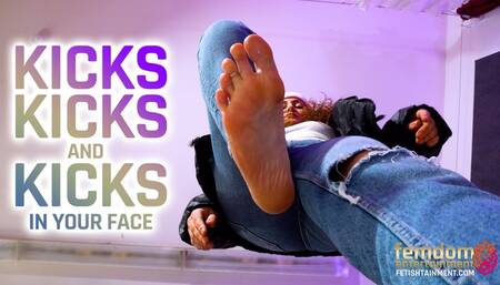 Kick kicks and more kicks for you! ( Kicks & Giantess Feet with Miss Anastasia S ) - FULL HD MP4
