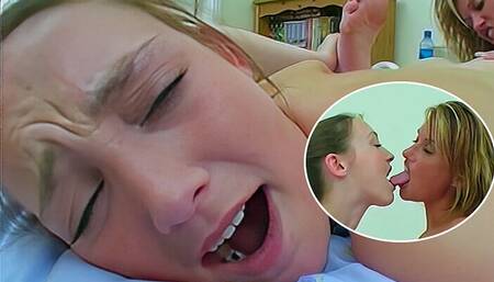 Amateur teen with a tattooed MILF