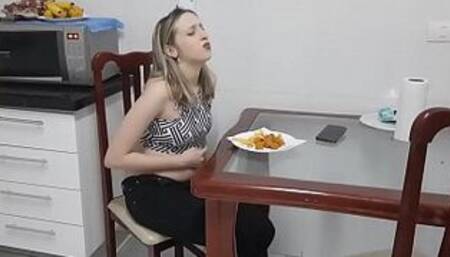 Girl with belly farting stinky - Cum Tribute Brazil