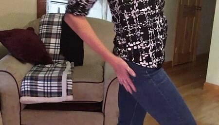 JEANS AND SHIRT STRIP OFF