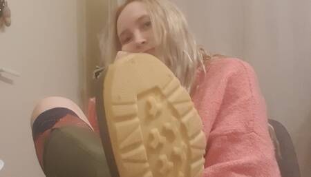 Part2 day in rubber boots and riding socks