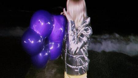 Alla made B2P purple balloon in the shape of a flower!!!