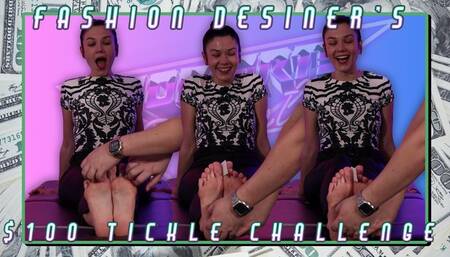 Fashion Designer Takes The $100 Tickle Challenge - Spontaneous Shoot!!!