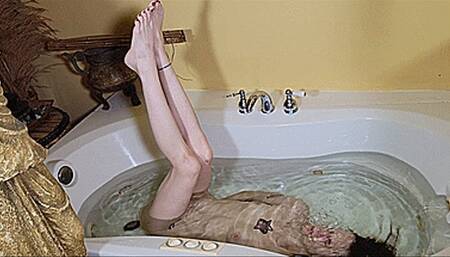 Nude Leg Stretching In The BathTub - PART 2 (SD 720p WMV)