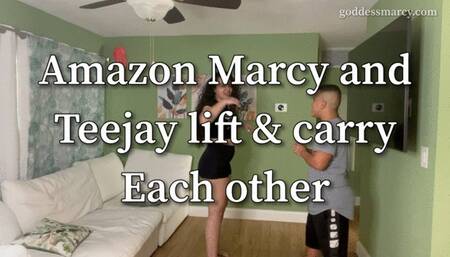Amazon Marcy and Teejay lift & carry each other