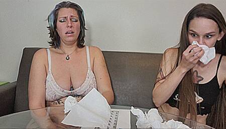 Vanessa Rain - Snotty Sneezing Session - PART 2 (HD 1080p MP4)