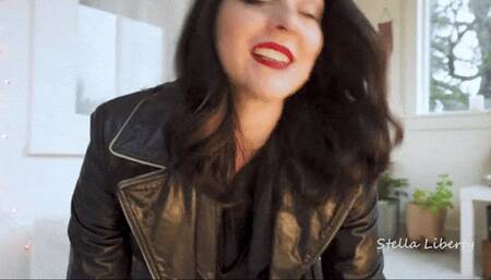 Layers of Leather - Stella Liberty Femdom Leather Fetish Domme Tease - hd mp4