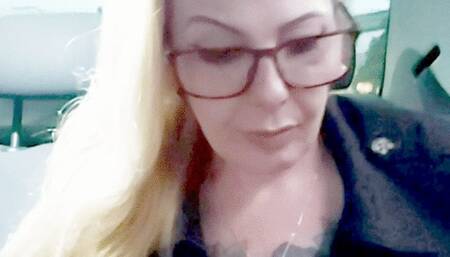 Smoking Uber, he didn't like it, but I didn't mind at all, I even put on lipstick