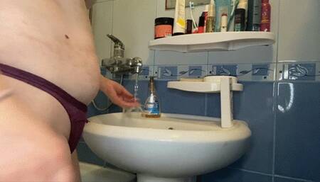 WASHING HAIR IN SINK