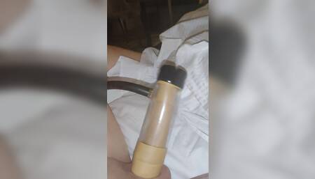 Dick workout with the sex machine in hotel part 2 DMVToyLover223